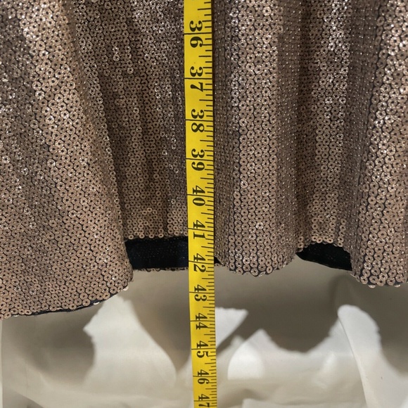 NEW XSCAPE [ 8 ] Allover Sequin Crisscross Halter‎ Gown in Glittery - Picture 4 of 12